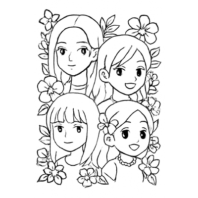 Blackpink Coloring Pages for Kids – Fun and Creative Blackpink Pictures