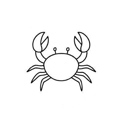 Crab Coloring Pages for Kids – Free Printable Crab Coloring PDF