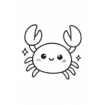 Crab Coloring Pages for Kids – Free Printable Crab Coloring PDF