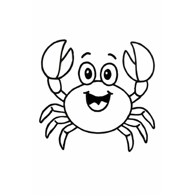 Crab Coloring Pages for Kids – Free Printable Crab Coloring PDF