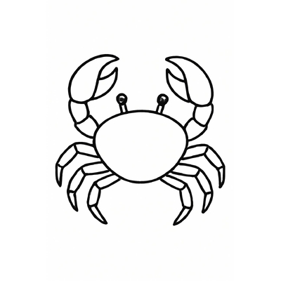 Crab Coloring Pages for Kids – Free Printable Crab Coloring PDF