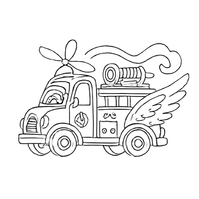 Fire Truck Coloring Pages for Kids – Free PDF Download