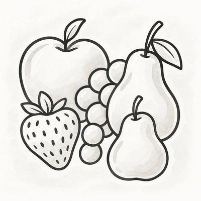 Fruit Coloring Pages for Kids – Easy-to-Download Coloring Sheets