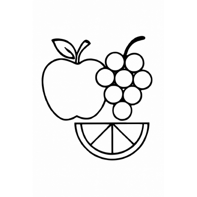 Fruit Coloring Pages for Kids – Fun and Playful Fruit Pictures