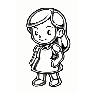Girl Coloring Pages for Kids – Beautiful Girl Coloring Pictures
