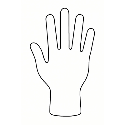 Handprint Coloring Pages for Kids – Fun and Creative Hand Coloring