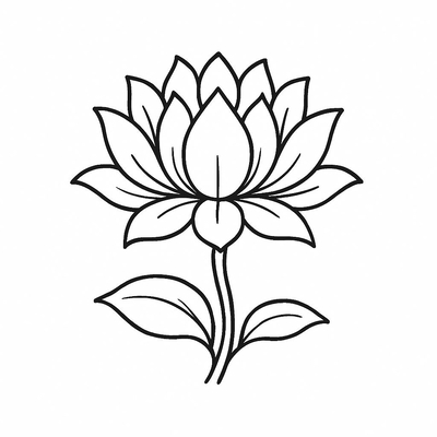 Lotus Flower Coloring Pages for Kids – Fun and Beautiful Lotus Pictures