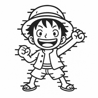 Luffy Coloring Pages for Kids – Cute and Fun Luffy Pictures