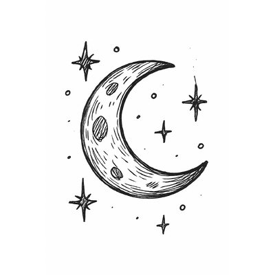 Moon Coloring Pages for Kids – Easy-to-Download Coloring Sheets