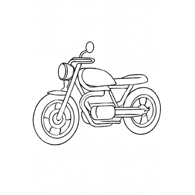 Motorbike Coloring Pages for Kids – Beautiful Motorcycle Coloring Pictures