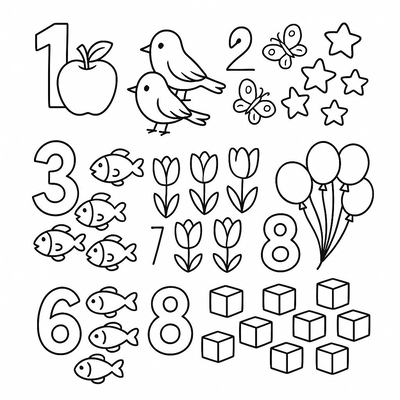Number Coloring Pages for Kids – Fun and Interactive PDF