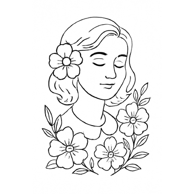 October 20 Coloring Pages for Kids – Beautiful Vietnamese Women's Day Pictures