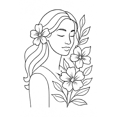 October 20 Coloring Pages for Kids – Beautiful Vietnamese Women's Day Pictures