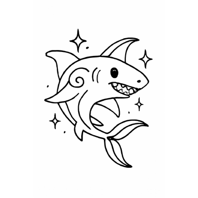Shark Coloring Pages for Kids – Free Printable Shark Coloring PDF