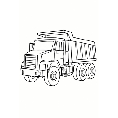 Truck Coloring Pages for Kids – Truck Coloring Sheets PDF