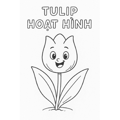 Tulip Flower Coloring Pages for Kids – Beautiful and Easy-to-Download Sheets
