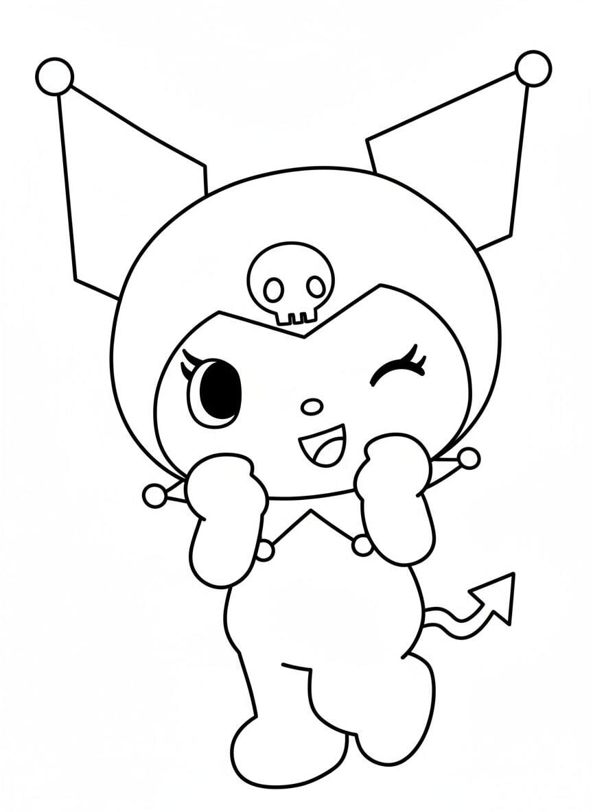 Kuromi Dressing Up as a Little Angel