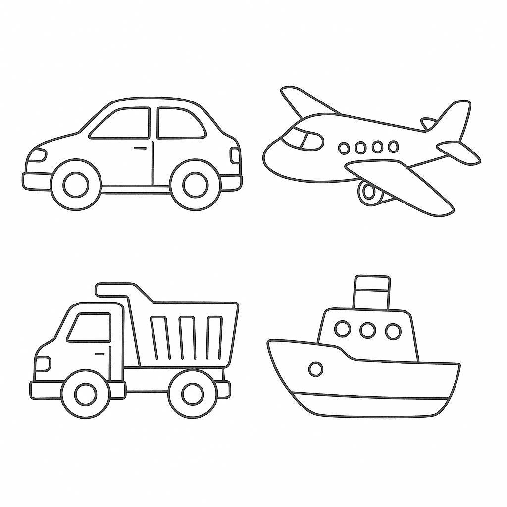 Vehicle Coloring Page