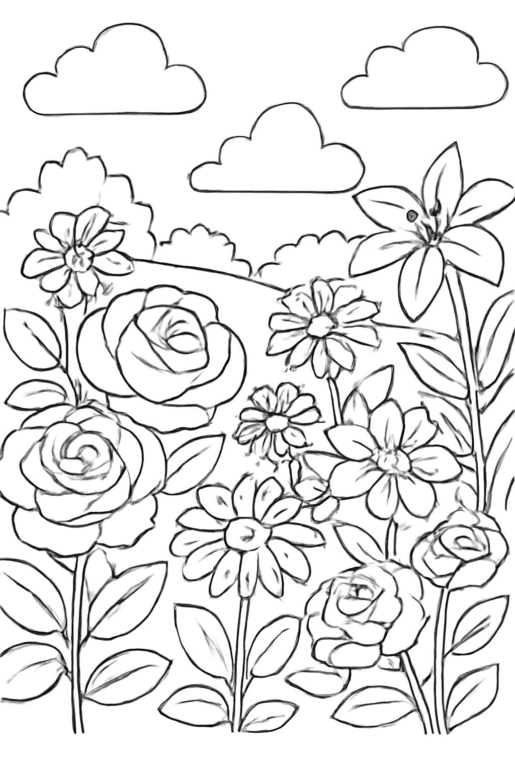 Flower Garden Scenery