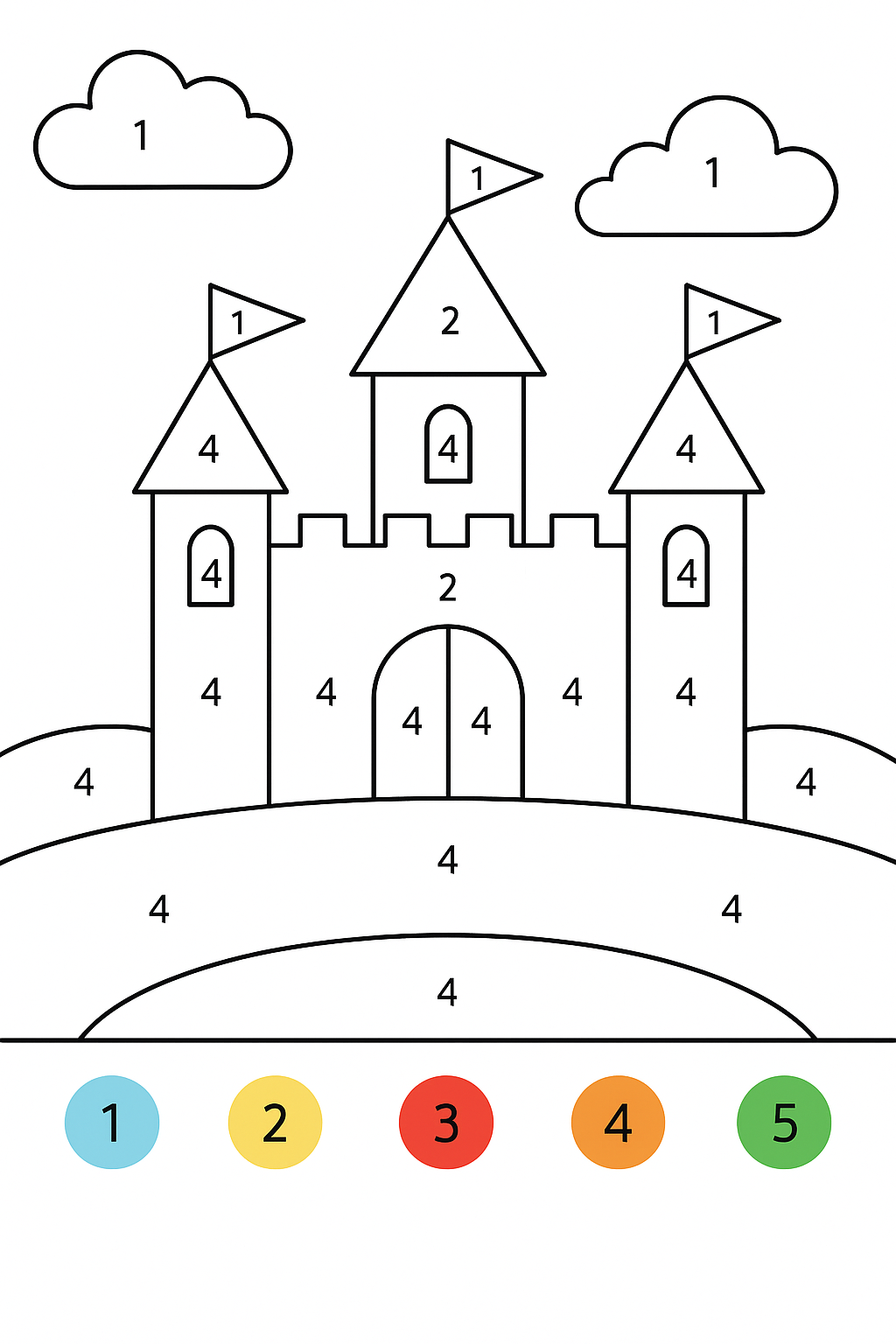 Color by Numbers for Kids – Helping Children Learn Numbers Easily 19