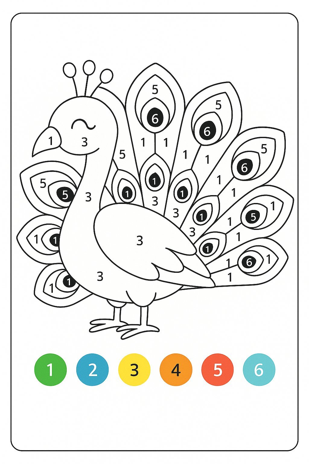 Color by Numbers for Kids – Helping Children Learn Numbers Easily 19