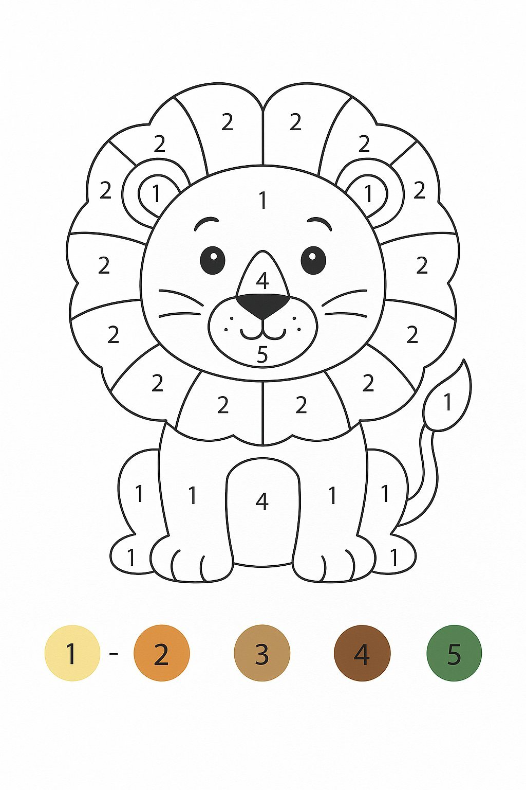 Color by Numbers for Kids – Helping Children Learn Numbers Easily 19