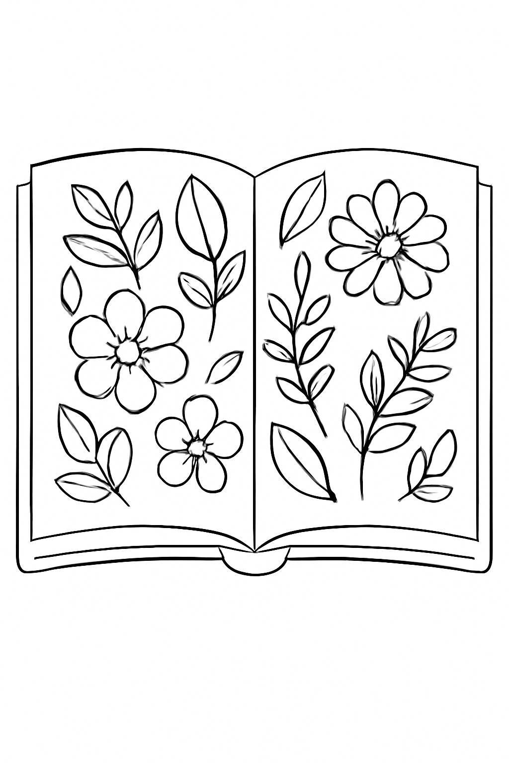 Floral Coloring Book