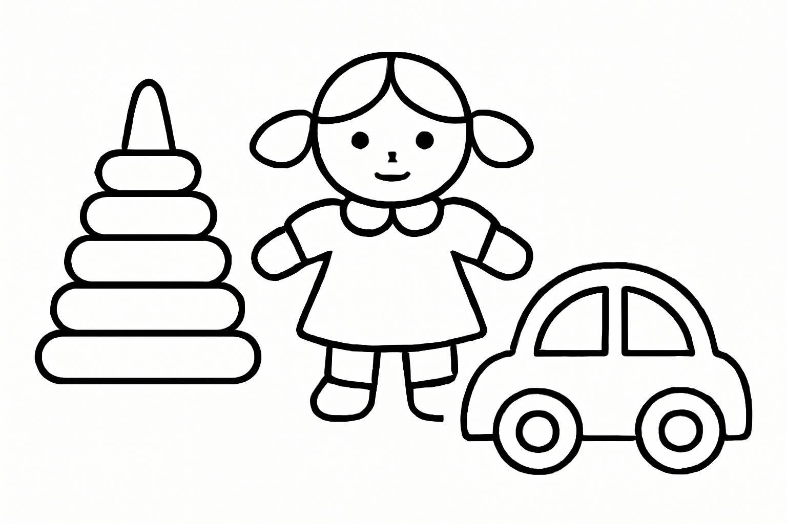 Coloring Pages for 2-Year-Olds – Simple and Cute Printable Sheets