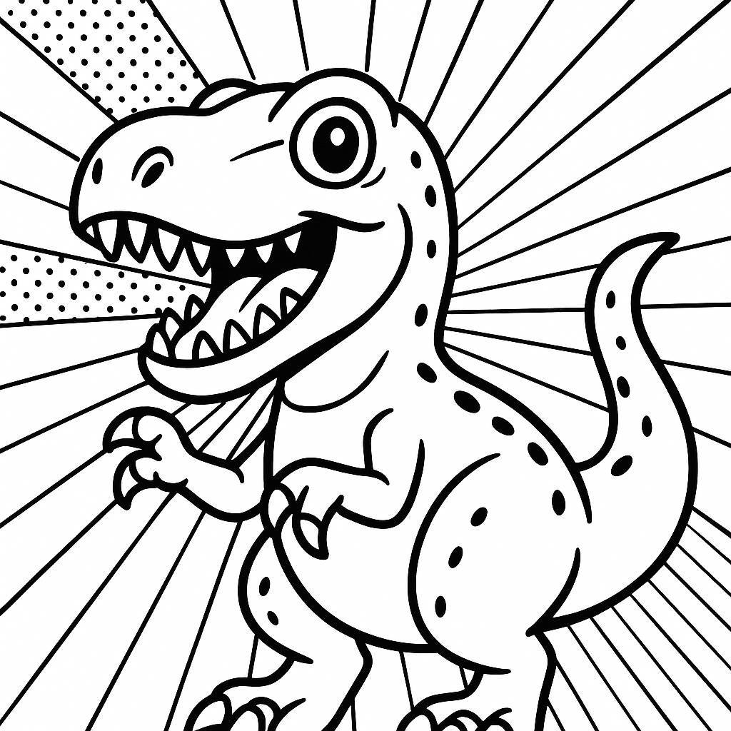 Pop-Art Dinosaur