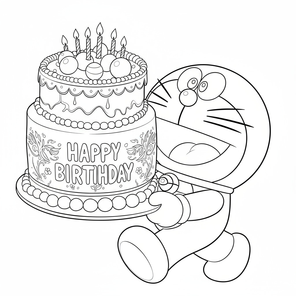 Doraemon and the Birthday Cake