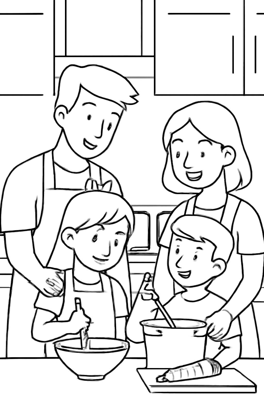 Family in the Kitchen