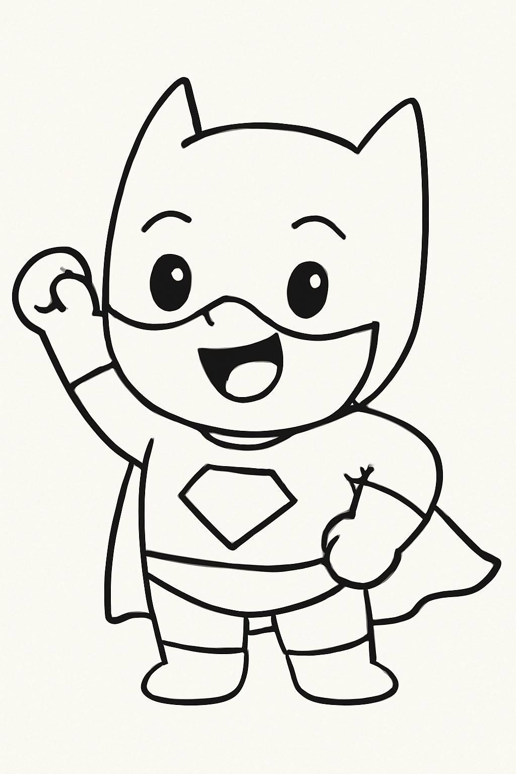 Cute Cartoon Superhero