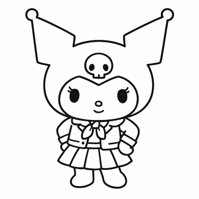 Adorable Kuromi Coloring Pages for Girls 2026