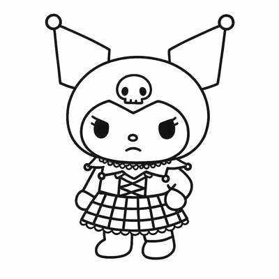 Adorable Kuromi Coloring Pages for Girls 2026
