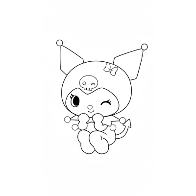 Adorable Kuromi Coloring Pages for Girls 2026