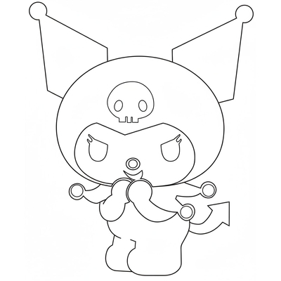 Adorable Kuromi Coloring Pages for Girls 2026