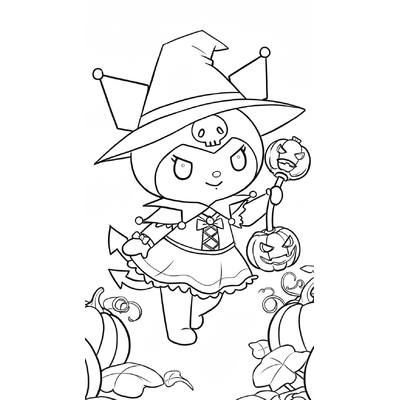 Adorable Kuromi Coloring Pages for Girls 2026