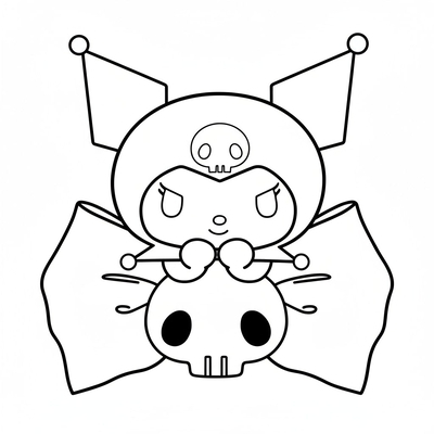 Adorable Kuromi Coloring Pages for Girls 2026