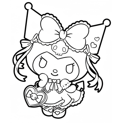 Adorable Kuromi Coloring Pages for Girls 2026