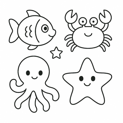 Animal Coloring Pages for Kids – Free PDF Download
