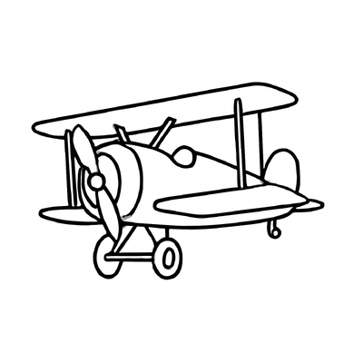 Beautiful Airplane Coloring Pages with Fun Styles for Kids