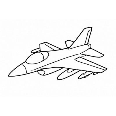 Beautiful Airplane Coloring Pages with Fun Styles for Kids