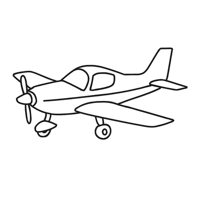 Beautiful Airplane Coloring Pages with Fun Styles for Kids