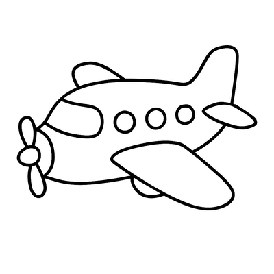 Beautiful Airplane Coloring Pages with Fun Styles for Kids