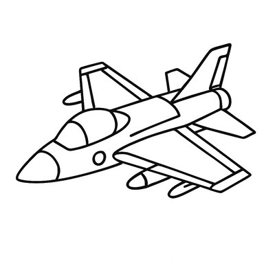 Beautiful Airplane Coloring Pages with Fun Styles for Kids