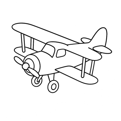 Beautiful Airplane Coloring Pages with Fun Styles for Kids