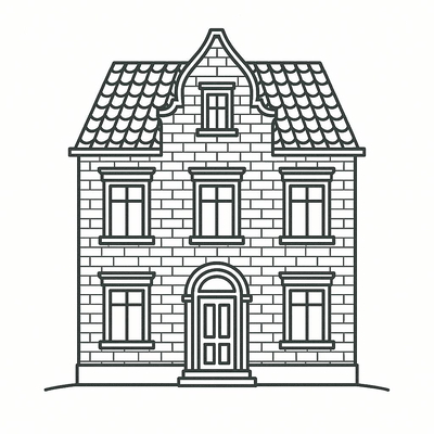 Beautiful House Coloring Pages for Kids 2026