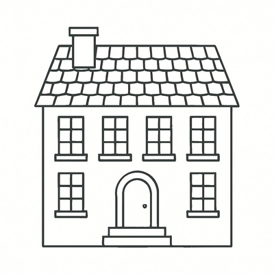 Beautiful House Coloring Pages for Kids 2026