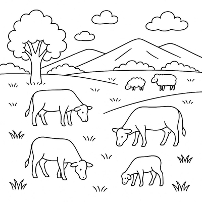 Beautiful Nature Landscape Coloring Pages Kids Will Love