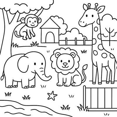 Beautiful Nature Landscape Coloring Pages Kids Will Love